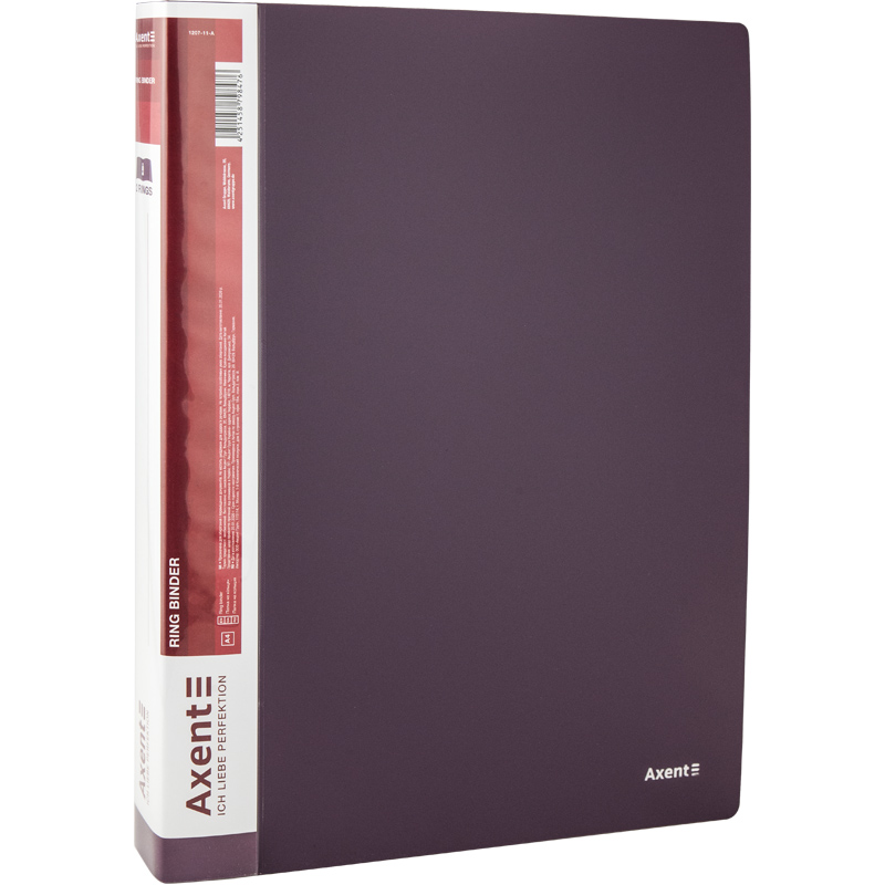 Папка на 2-х кільцях Axent 1207-11-A, А4, 25 мм, сливова